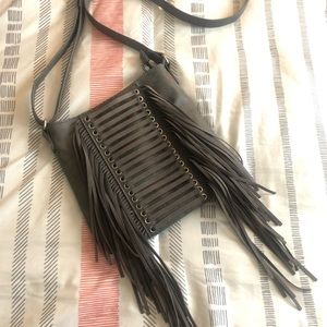 Gray Crossbody Bag